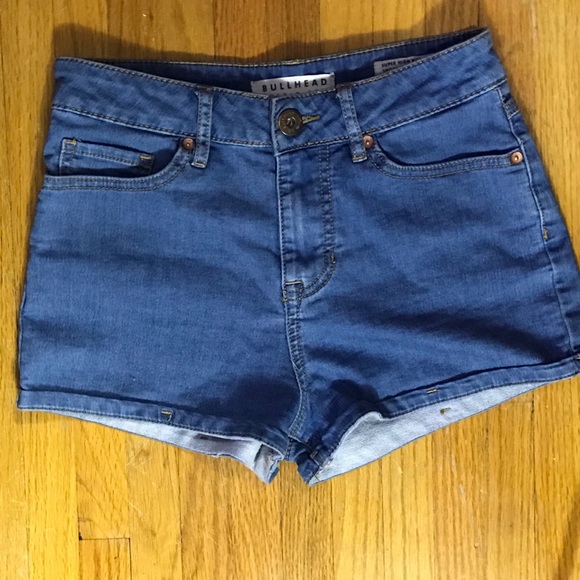 Bullhead Pants - BULLSHEAD Super HighRise Shorty Shorts